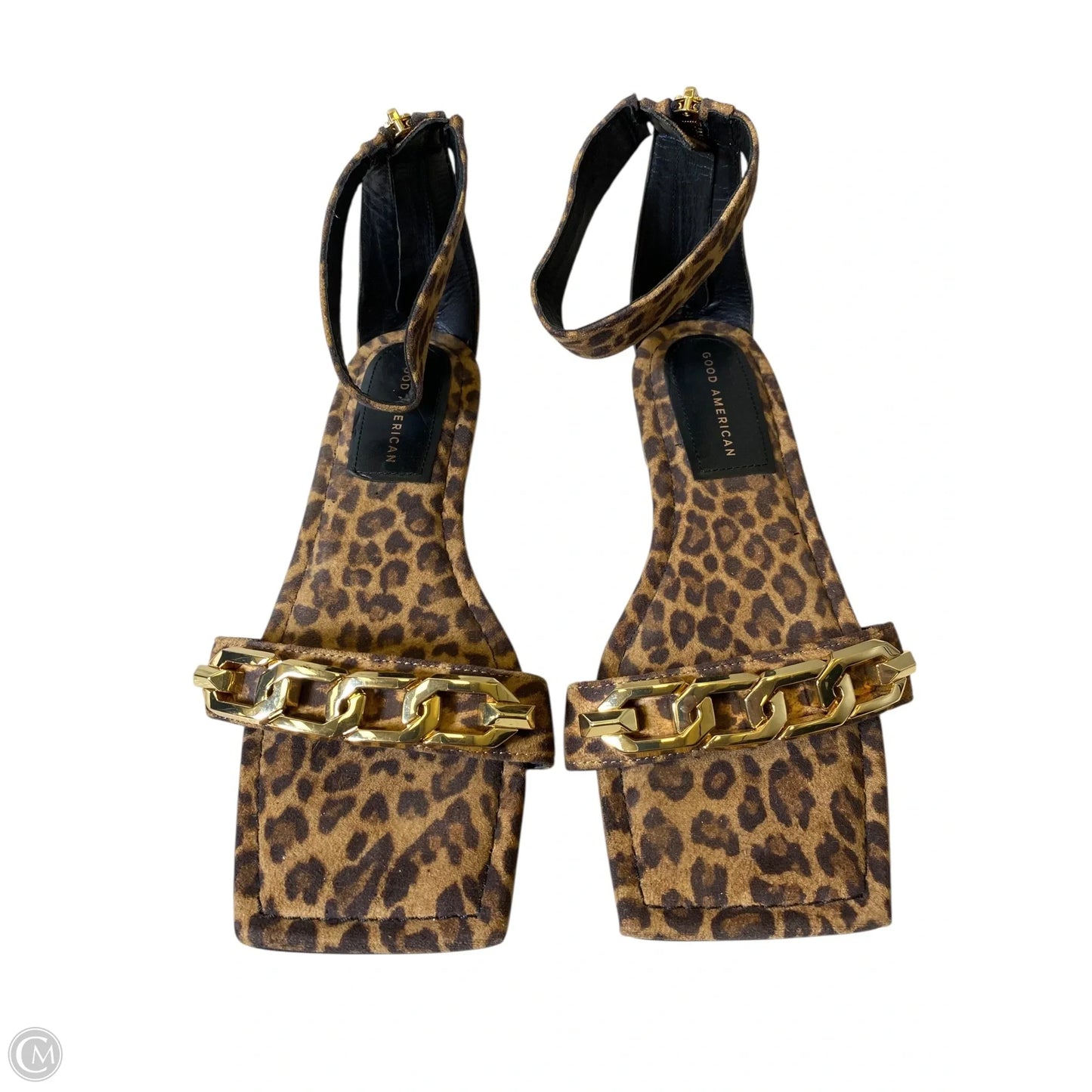 Sandals Flats By Good American In Animal Print, Size: 10