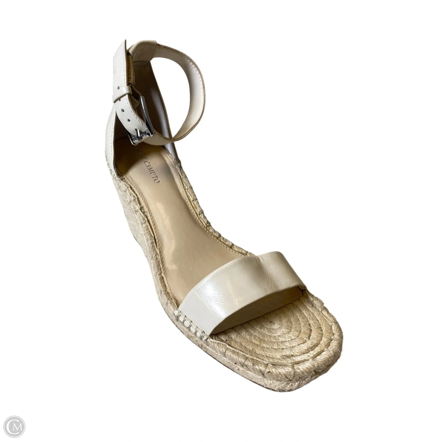 Shoes Heels Wedge By Vince Camuto In Cream, Size: 10