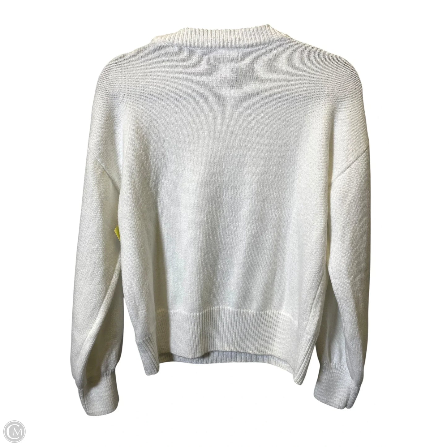 Sweater By Nine West In Gold & White, Size: S