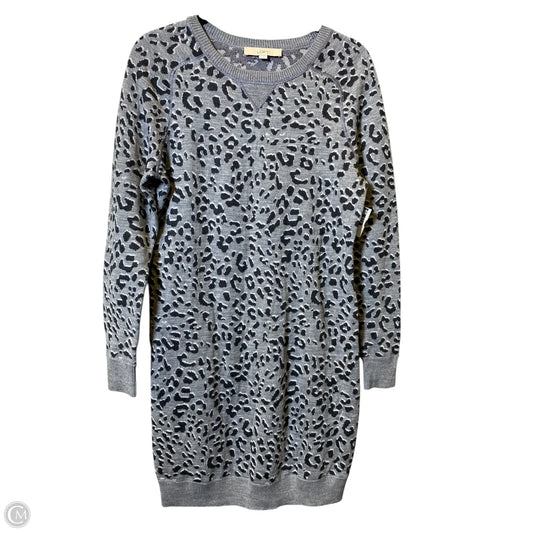 Dress Sweater By Loft In Animal Print, Size: M
