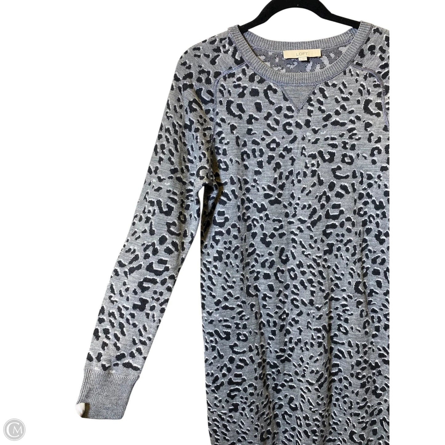 Dress Sweater By Loft In Animal Print, Size: M