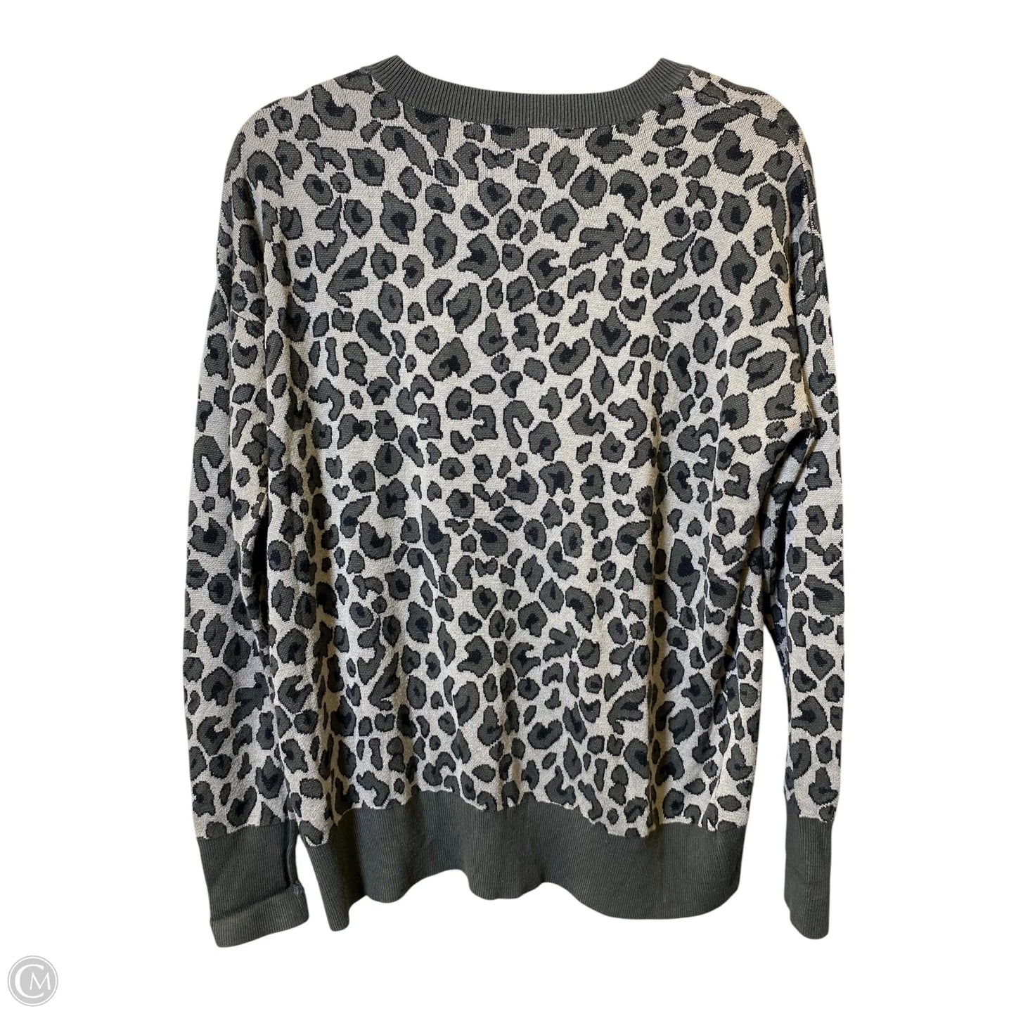 Sweater By Isaac Mizrahi In Animal Print, Size: L