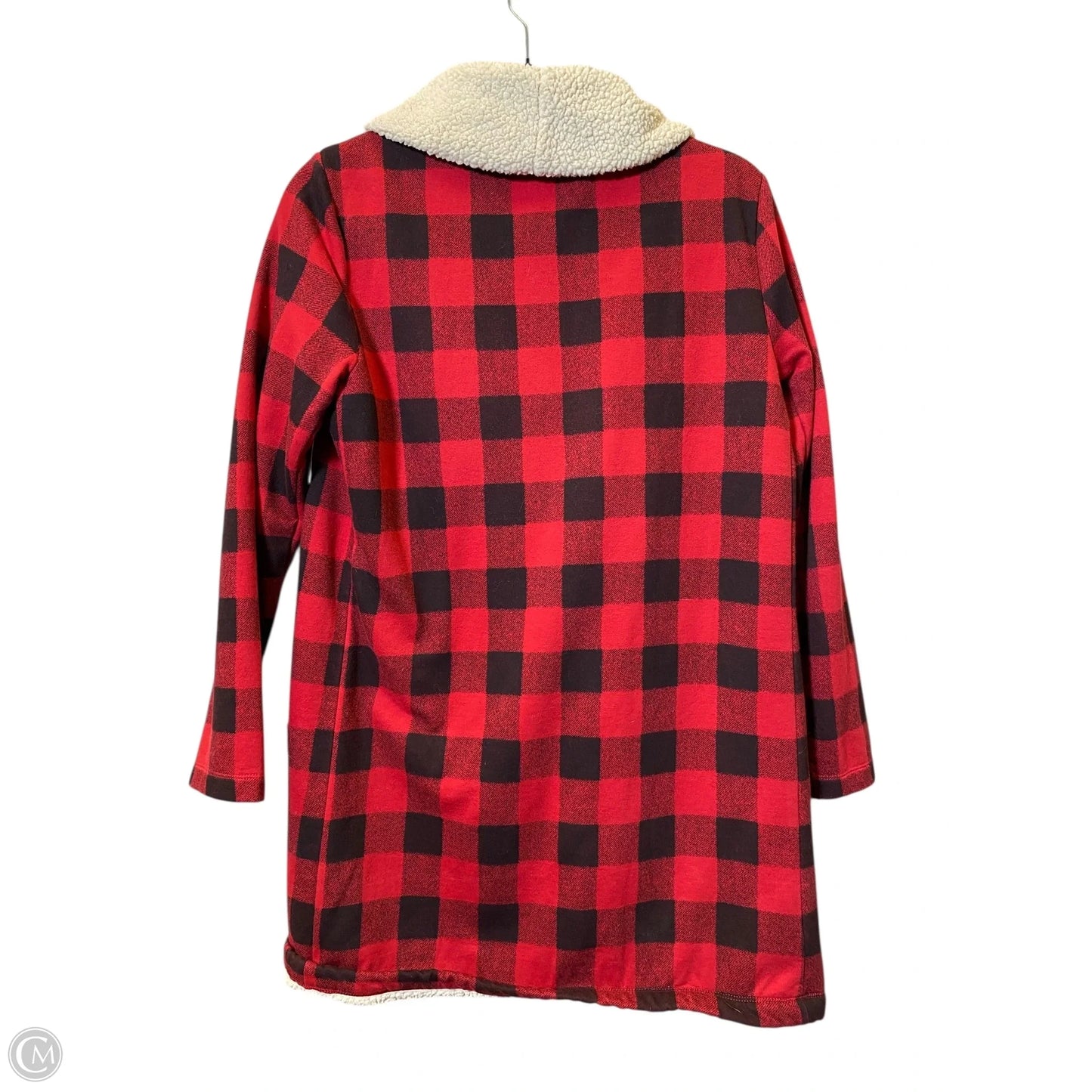 Cardigan By Eddie Bauer In Black & Red, Size: S