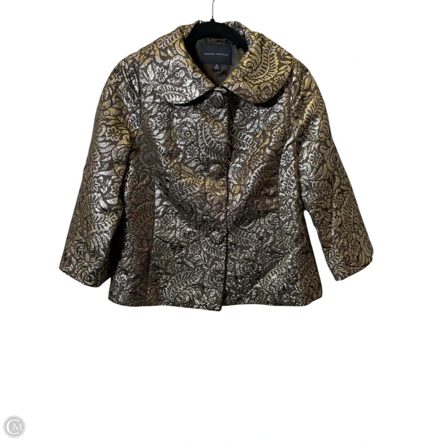 Jacket Other By Banana Republic In Brown & Silver, Size: M
