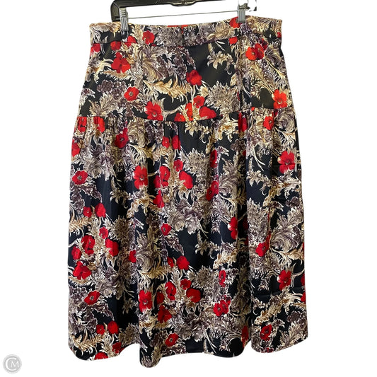 Skirt Maxi By Ann Taylor In Multi-colored, Size: 16