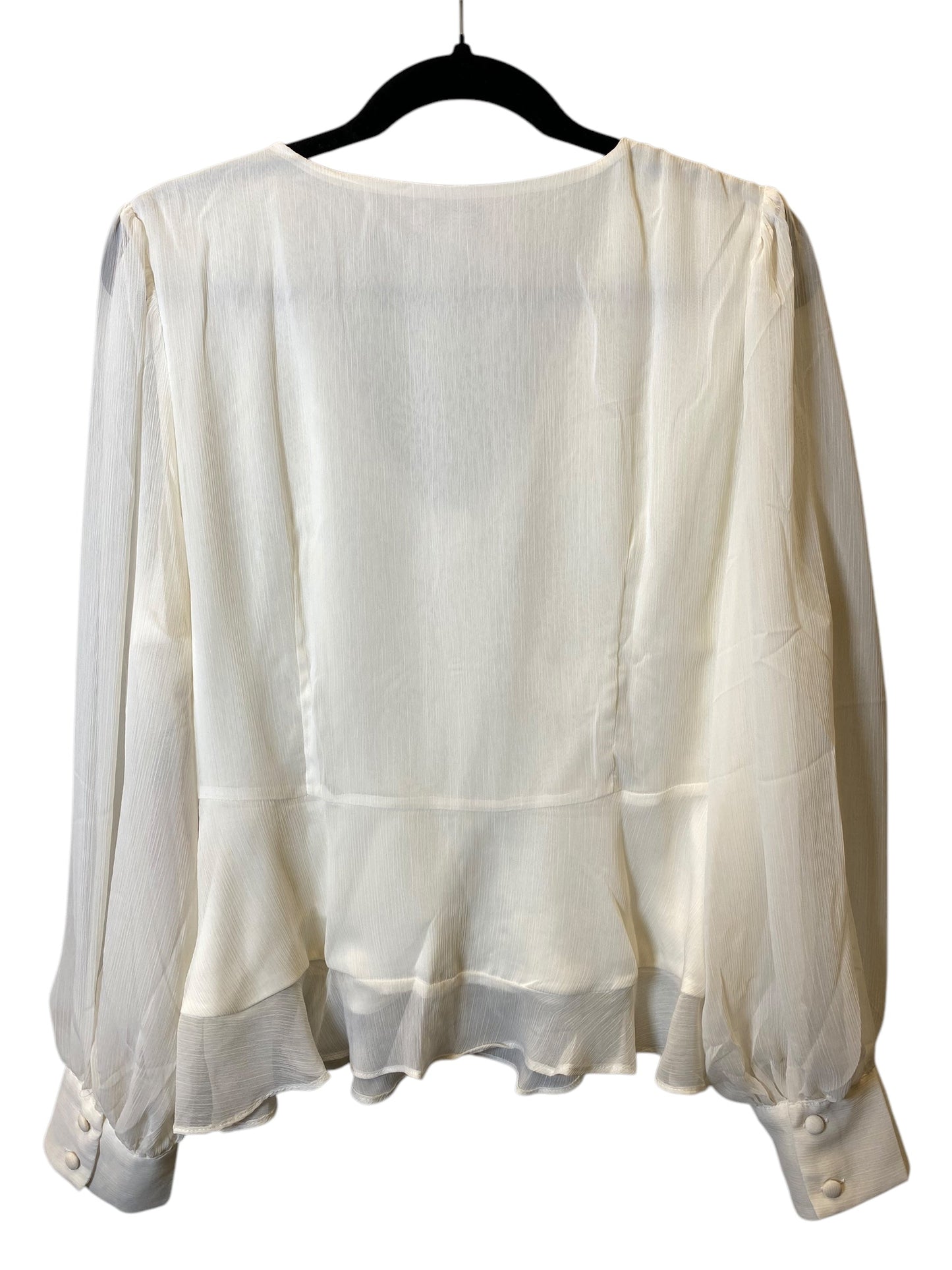 Top Long Sleeve By Nine West In White, Size: Xl