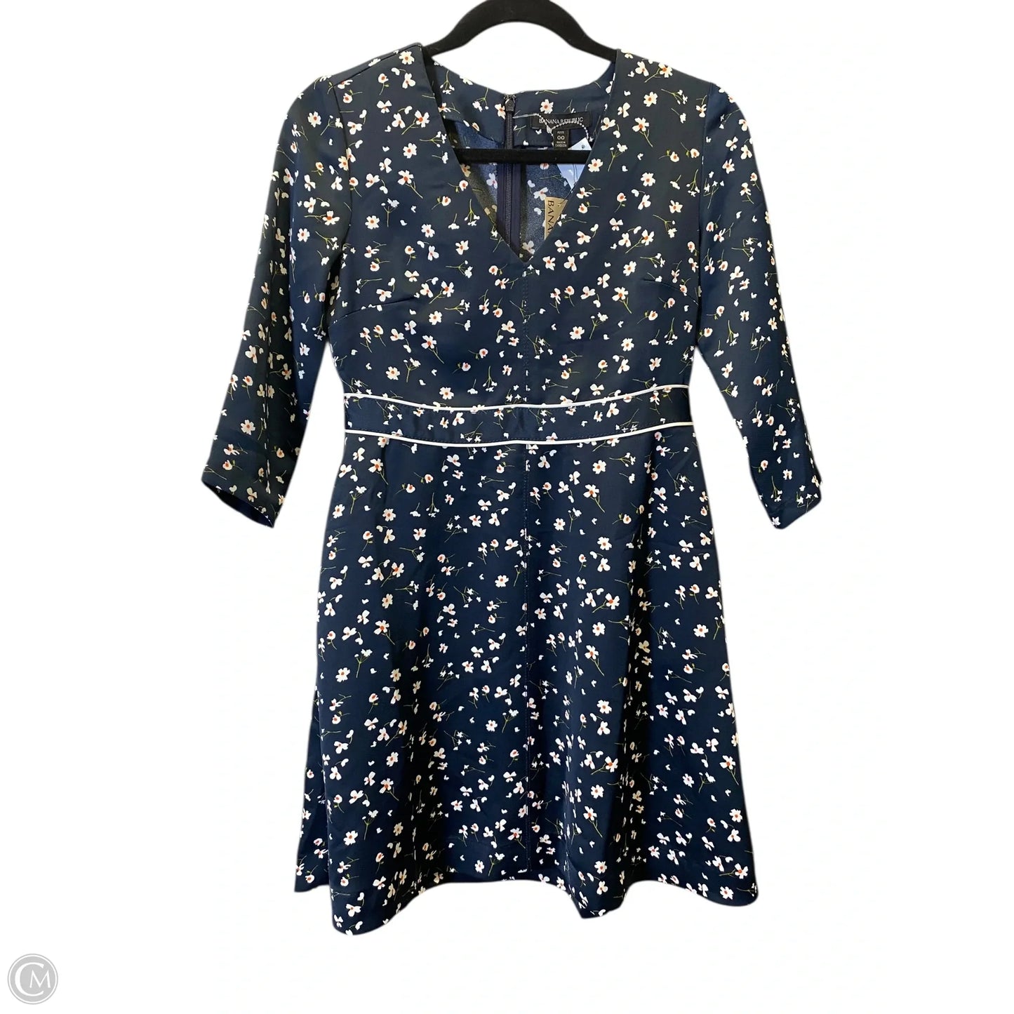 Dress Casual Midi By Banana Republic In Floral Print, Size: Xxs