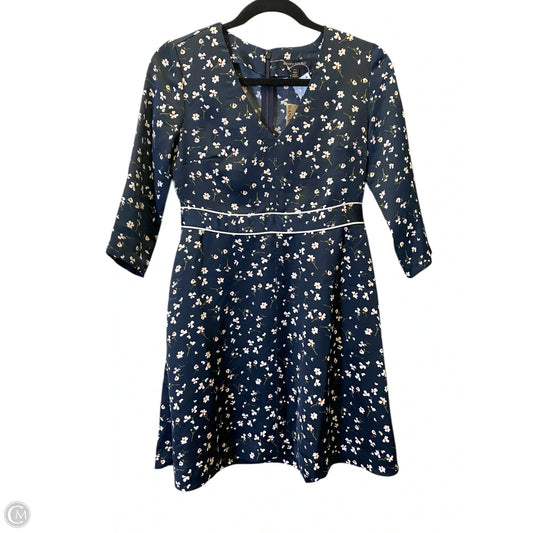 Dress Casual Midi By Banana Republic In Floral Print, Size: Xxs