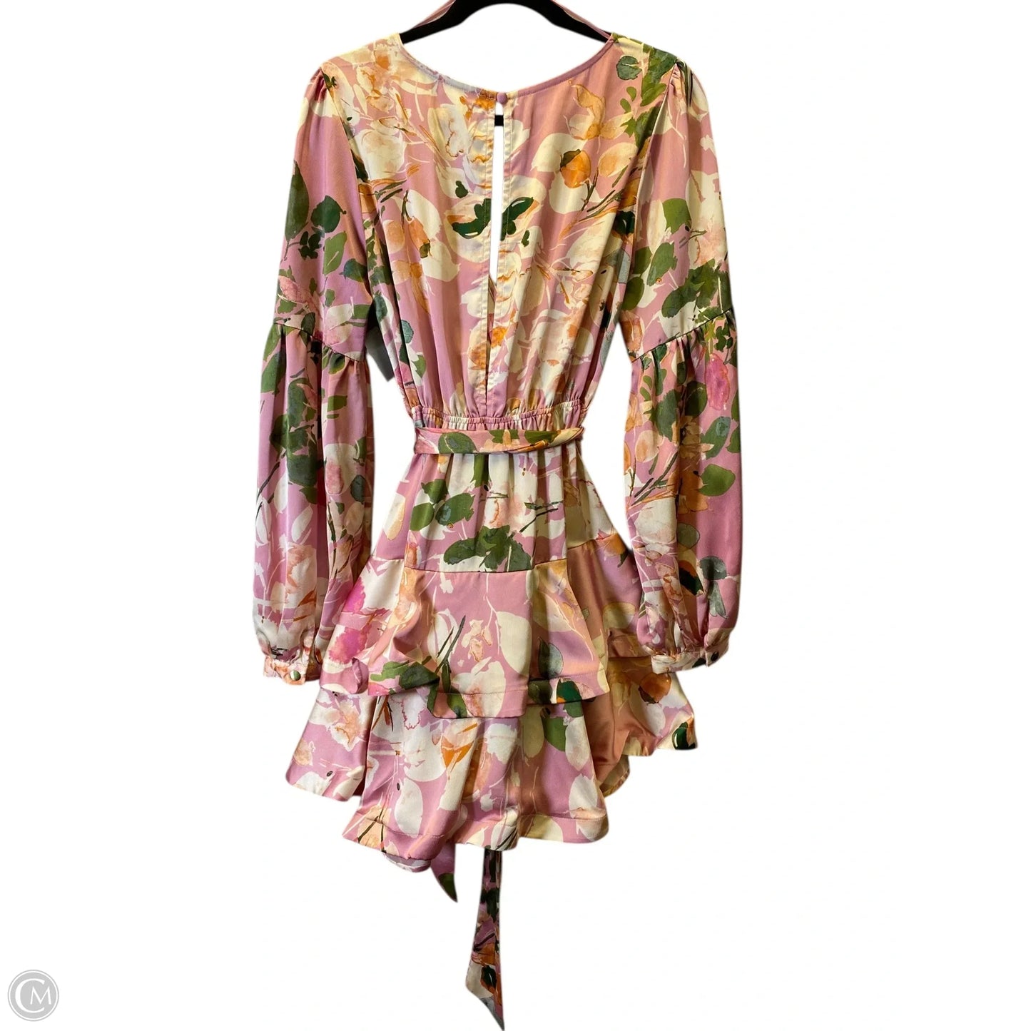 Dress Casual Midi By Clothes Mentor In Floral Print, Size: L