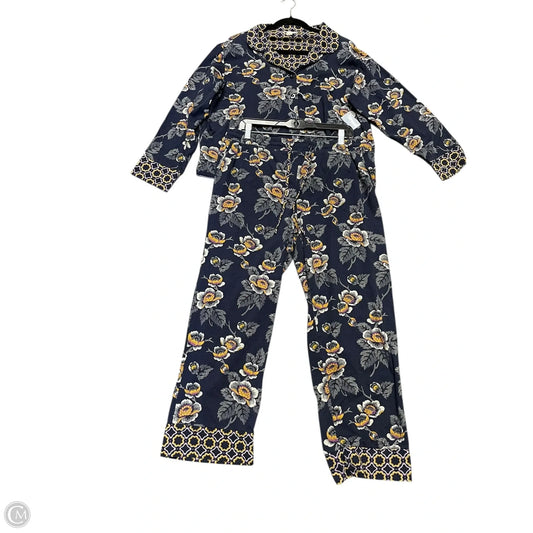 Top 2pc Long Sleeve By Vera Bradley In Multi-colored, Size: Xl