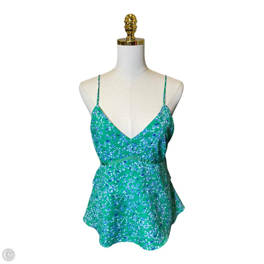Top Sleeveless By Banana Republic In Floral Print, Size: M