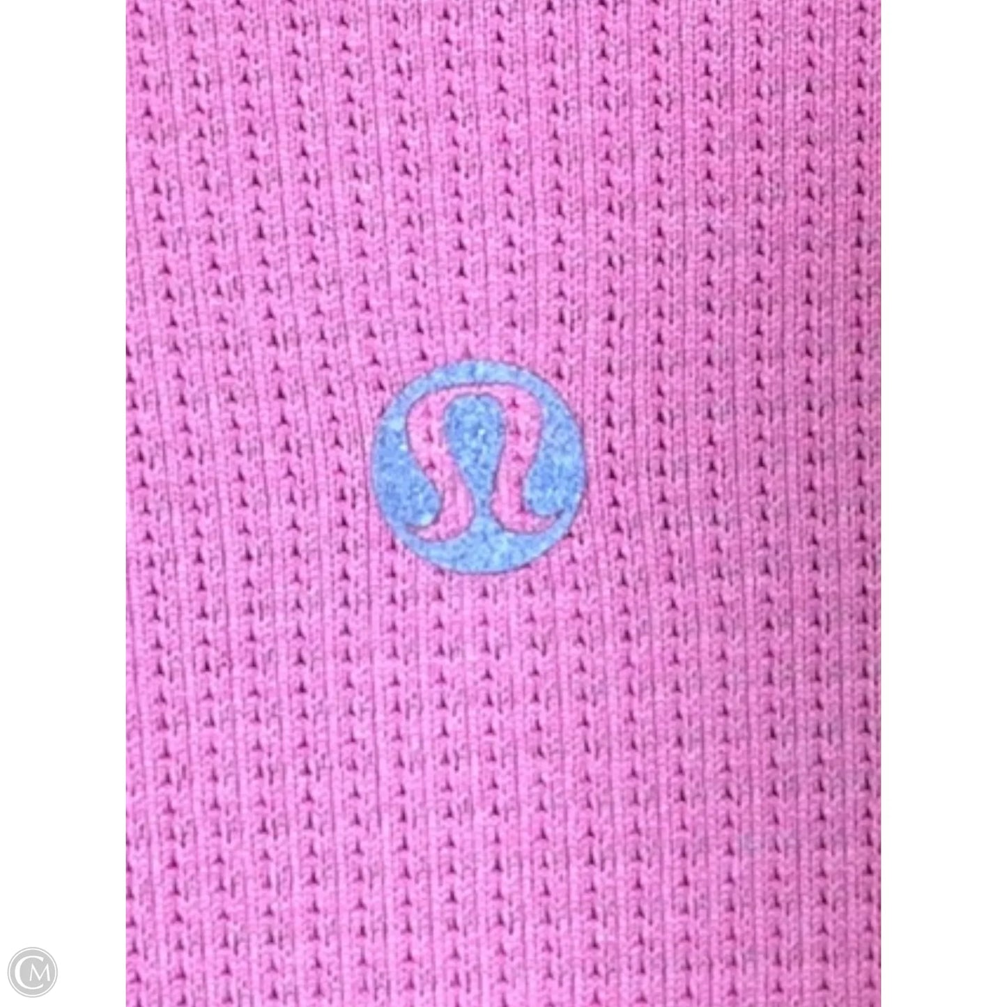 Athletic Top Short Sleeve By Lululemon In Pink, Size: S