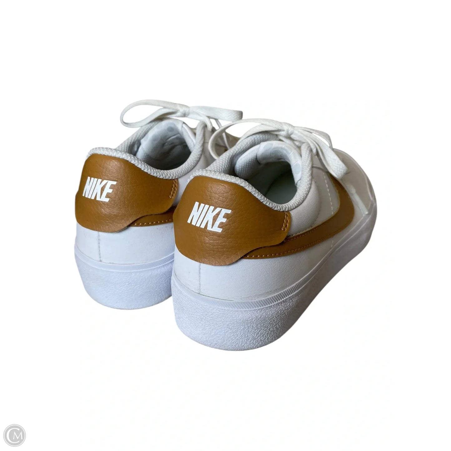 Shoes Athletic By Nike In Tan & White, Size: 7
