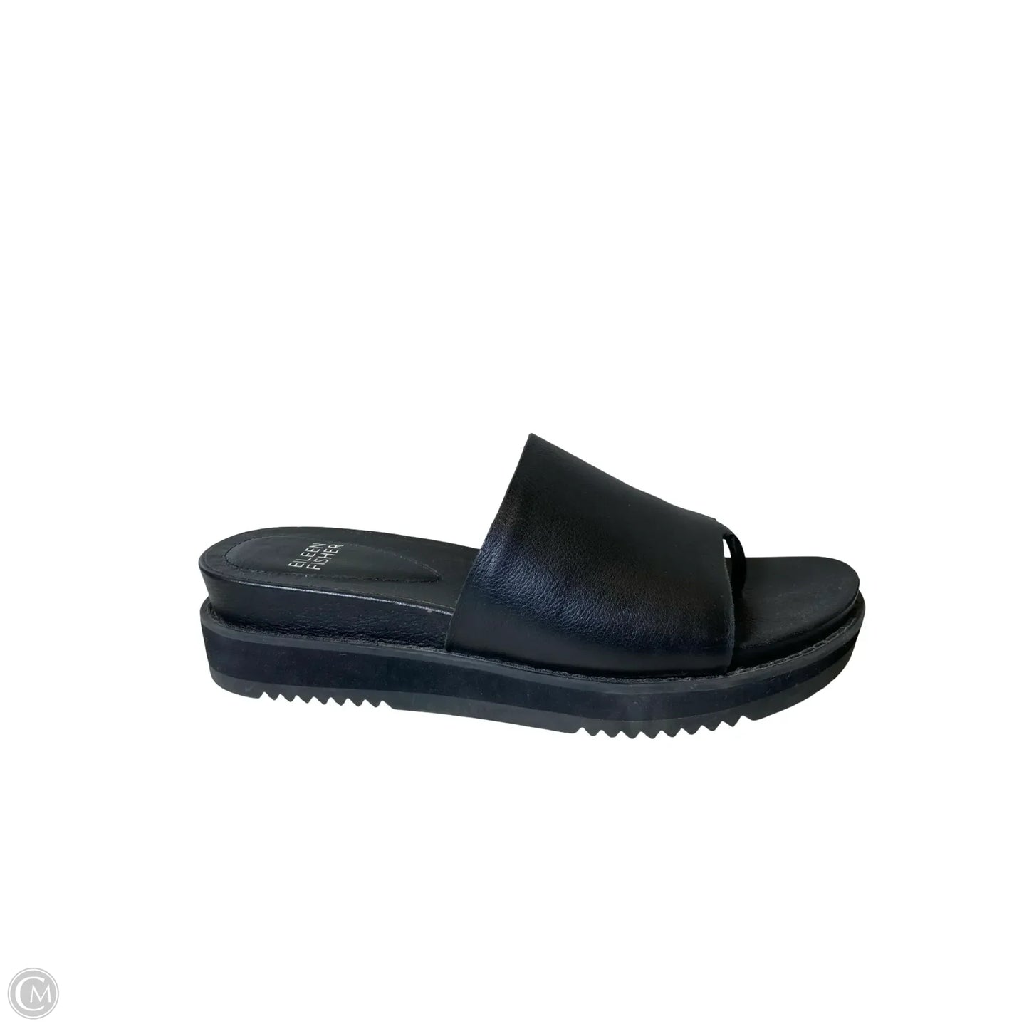 Sandals Heels Platform By Eileen Fisher In Black, Size: 7