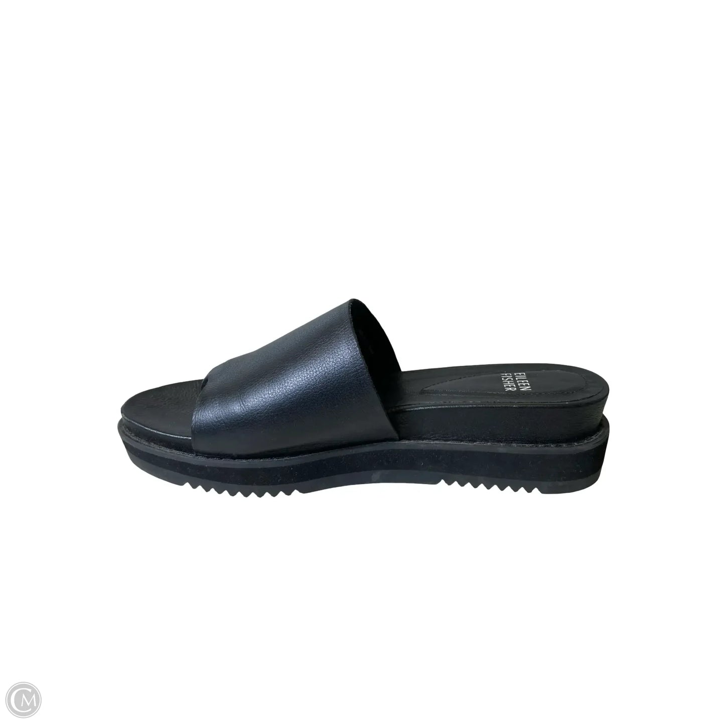 Sandals Heels Platform By Eileen Fisher In Black, Size: 7