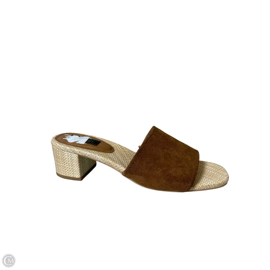 Shoes Heels Block By Rachel Roy In Brown & Tan, Size: 8.5