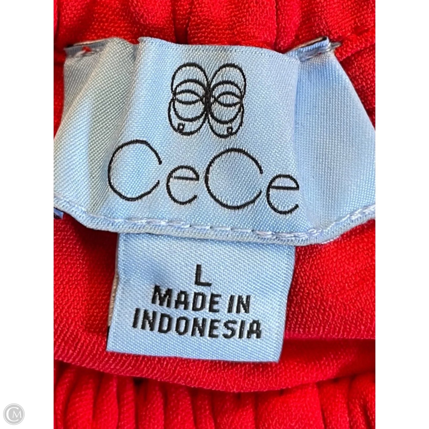 Blouse 3/4 Sleeve By Cece In Red, Size: L