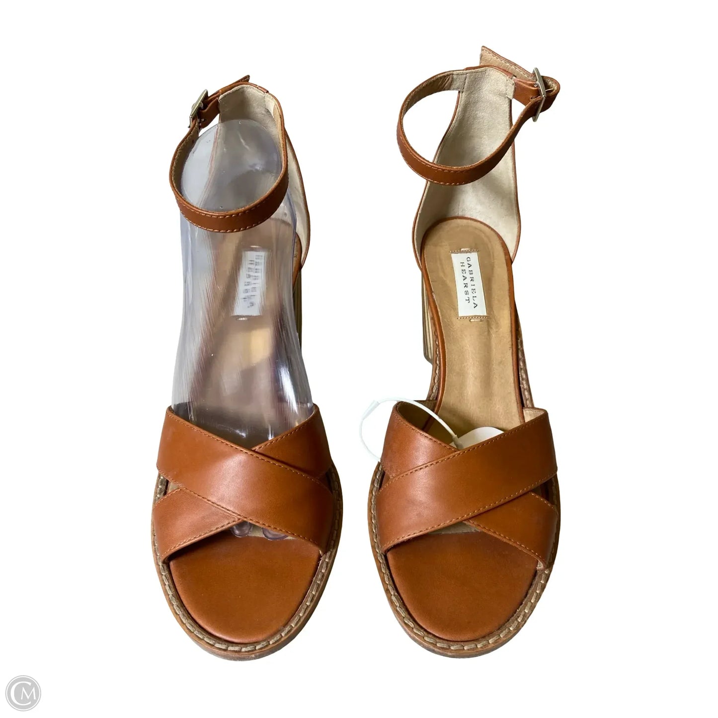 Shoes Heels Block By Clothes Mentor In Brown, Size: 10.5