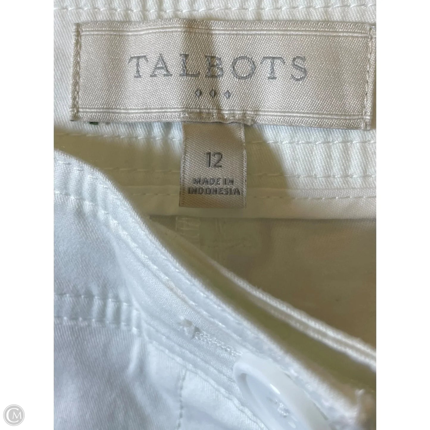 Pants Cropped By Talbots In White, Size: 12