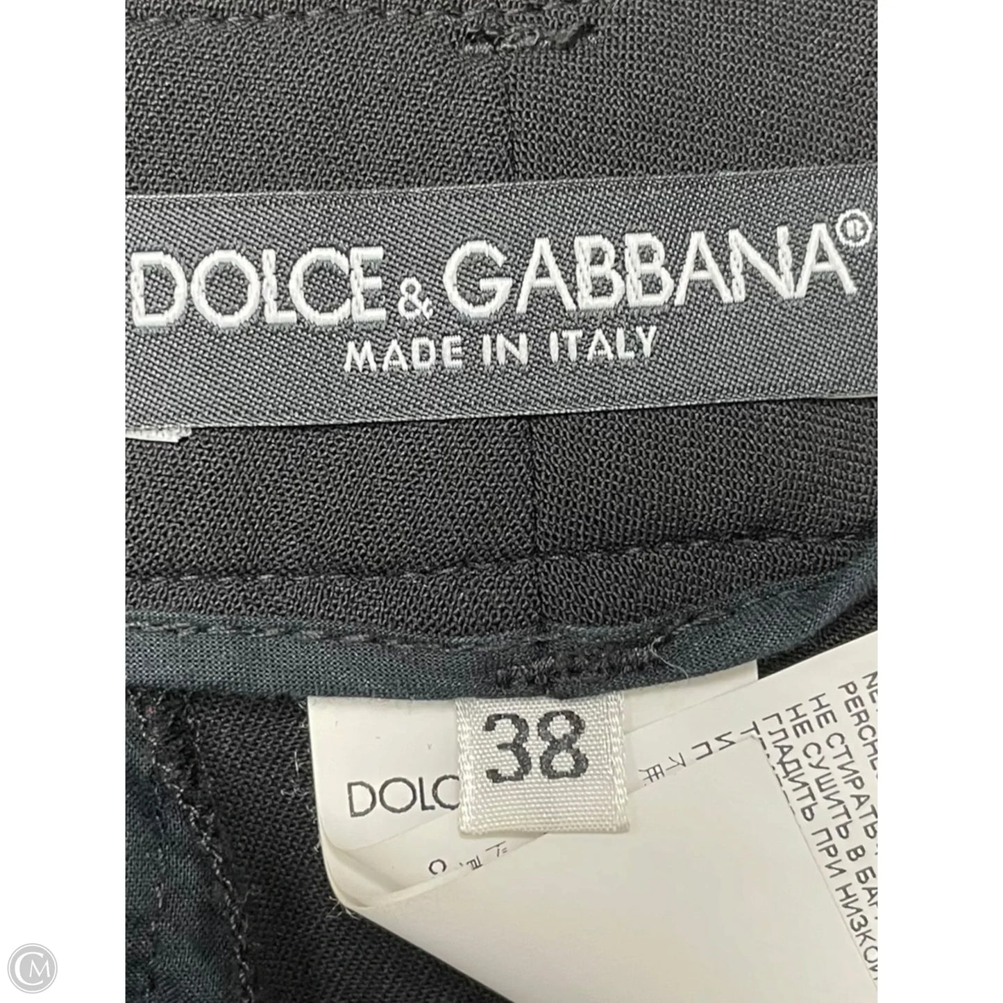 Pants Luxury Designer By Dolce And Gabbana In Black, Size: 6