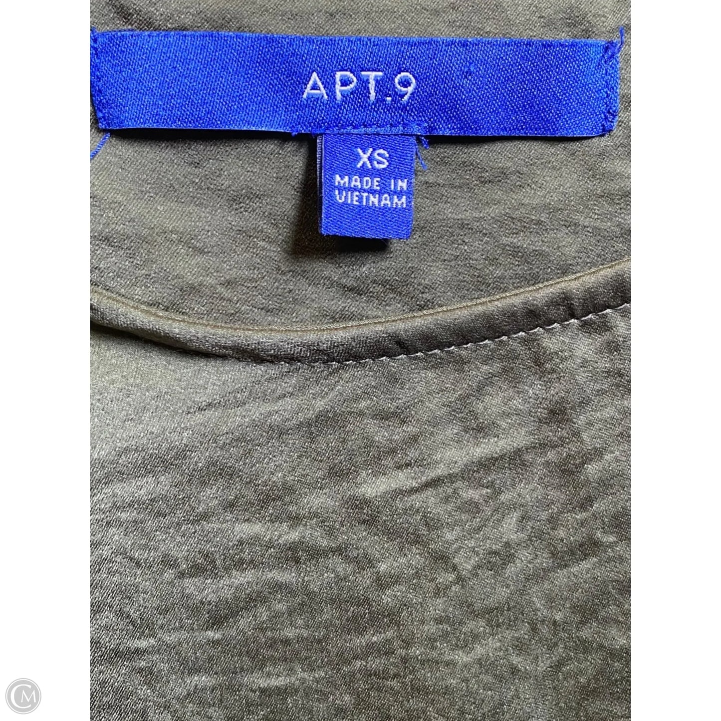Blouse 3/4 Sleeve By Apt 9 In Green, Size: Xs