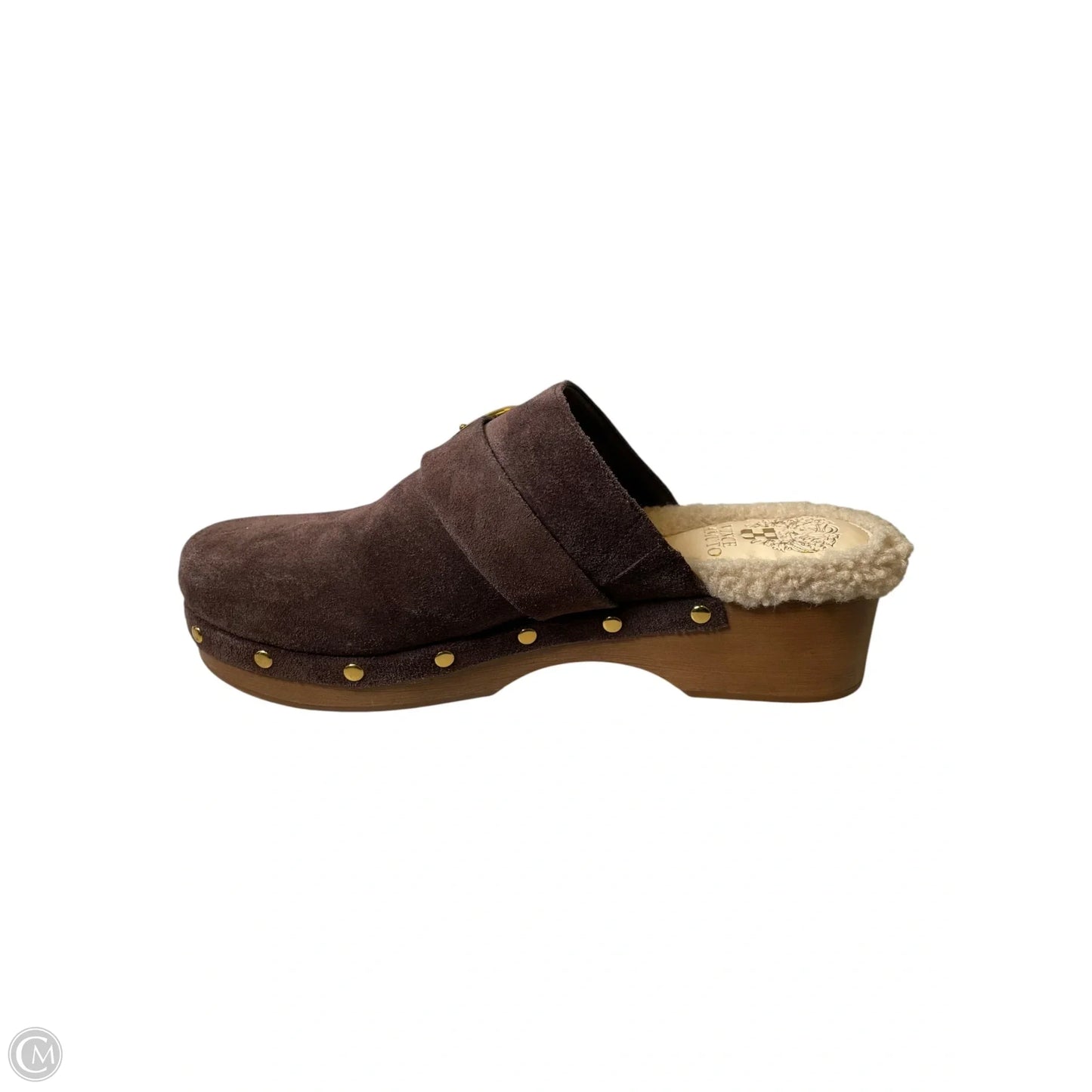 Shoes Heels Platform By Vince Camuto In Brown & Gold, Size: 8.5