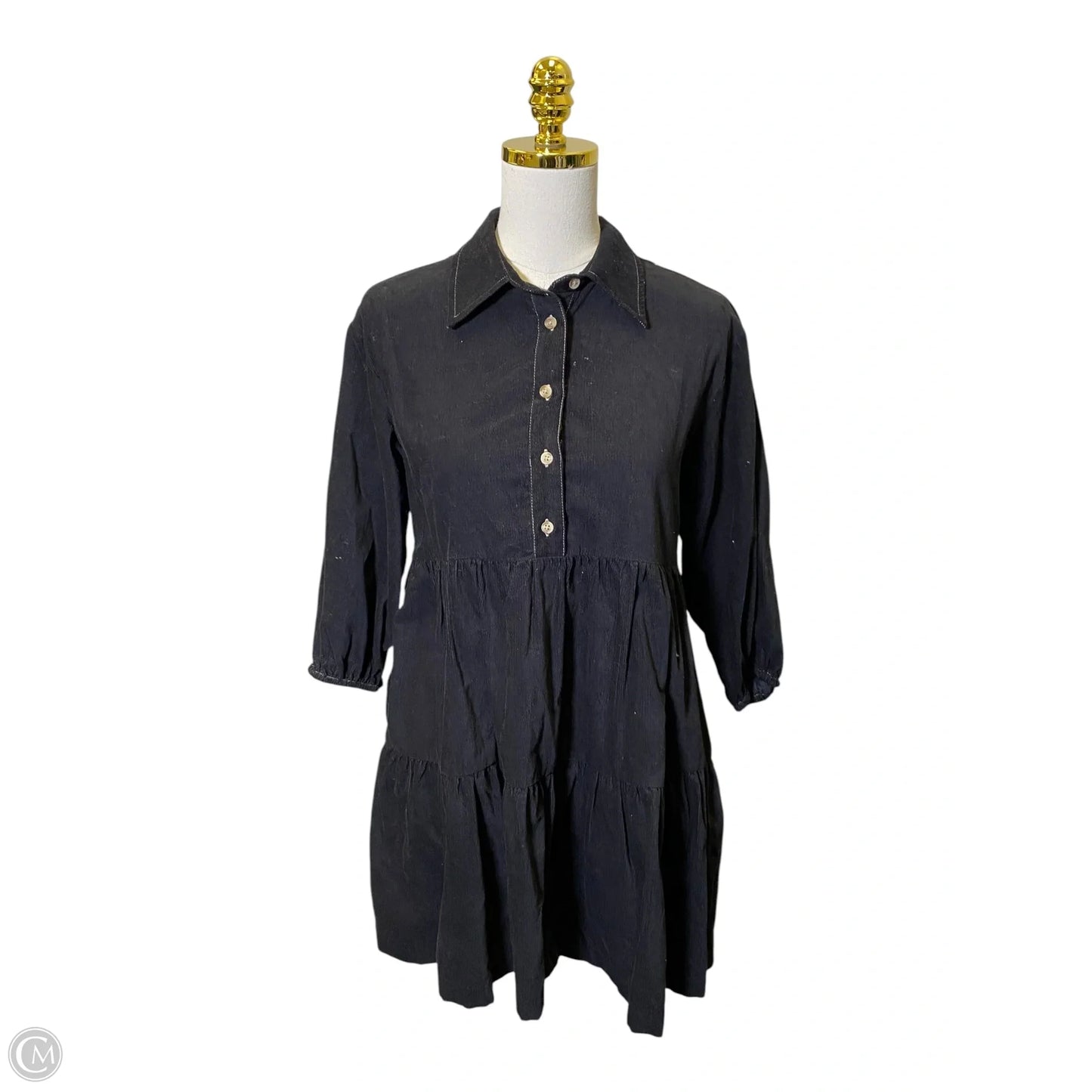 Dress Casual Midi By Maeve In Black, Size: Xs
