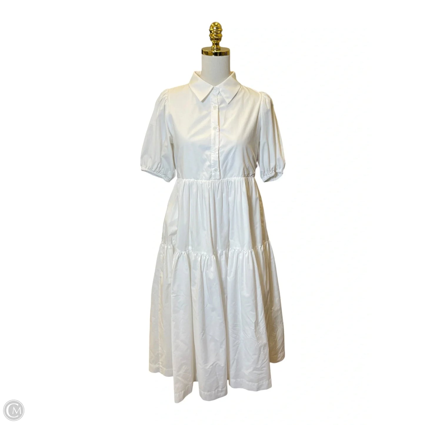 Dress Casual Maxi By En Saison In White, Size: Xs
