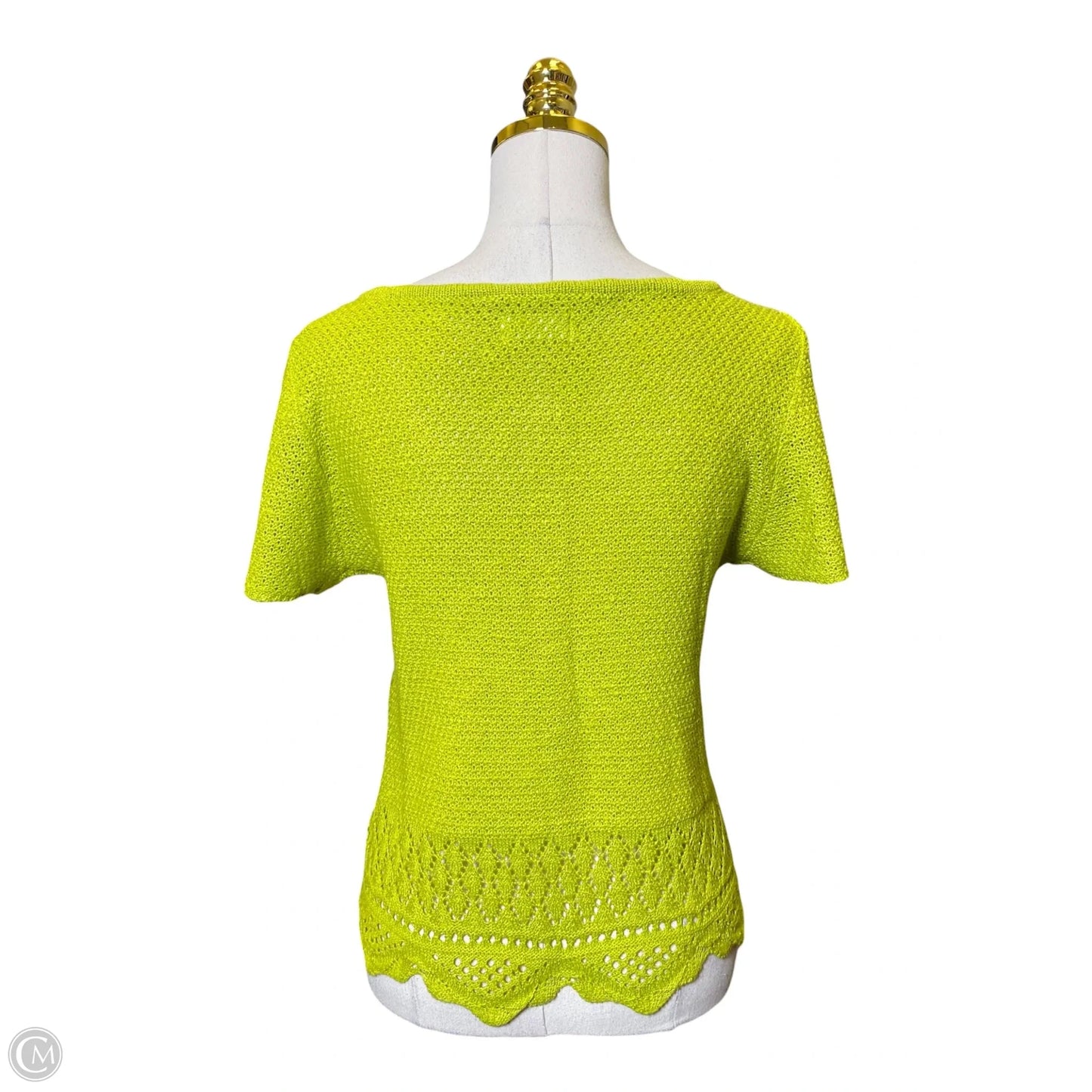 Top Short Sleeve By Lc Lauren Conrad In Green, Size: M