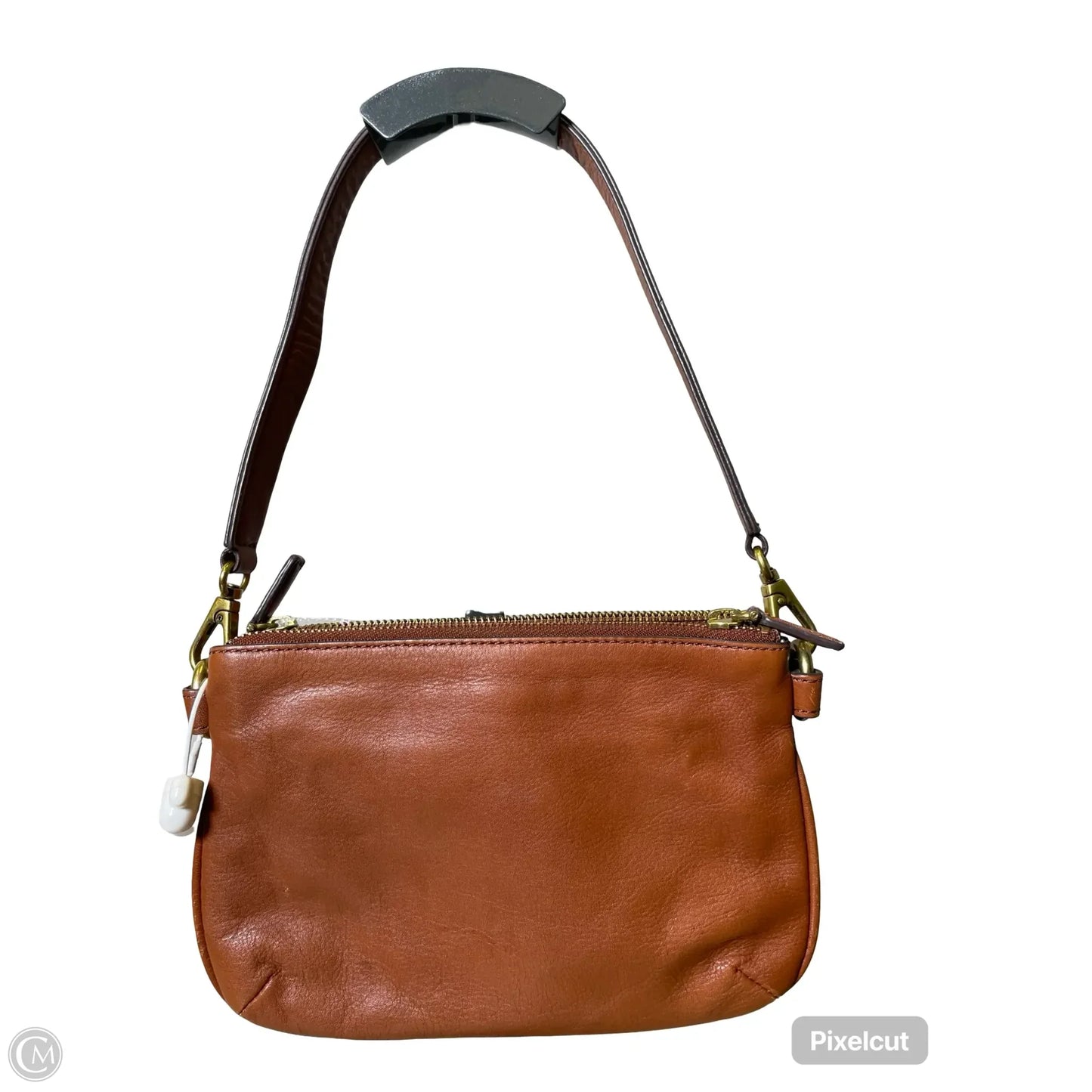 Handbag Leather By Fossil, Size: Small