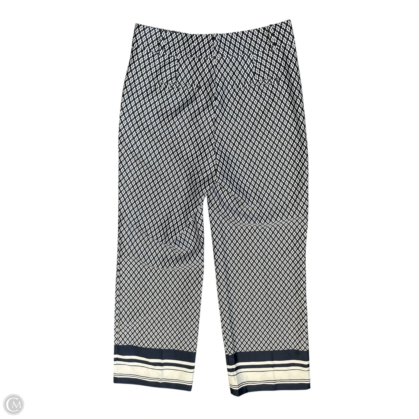 Pants Wide Leg By Ann Taylor In Blue & White, Size: 0