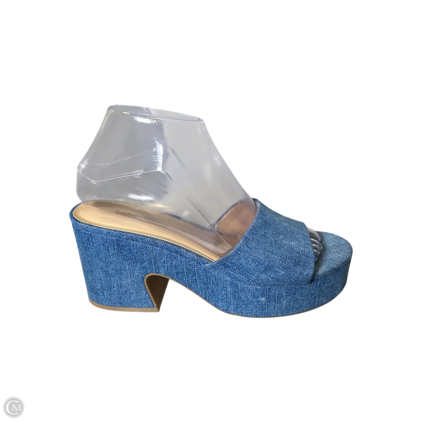 Shoes Heels Block By Nine West In Blue, Size: 7.5