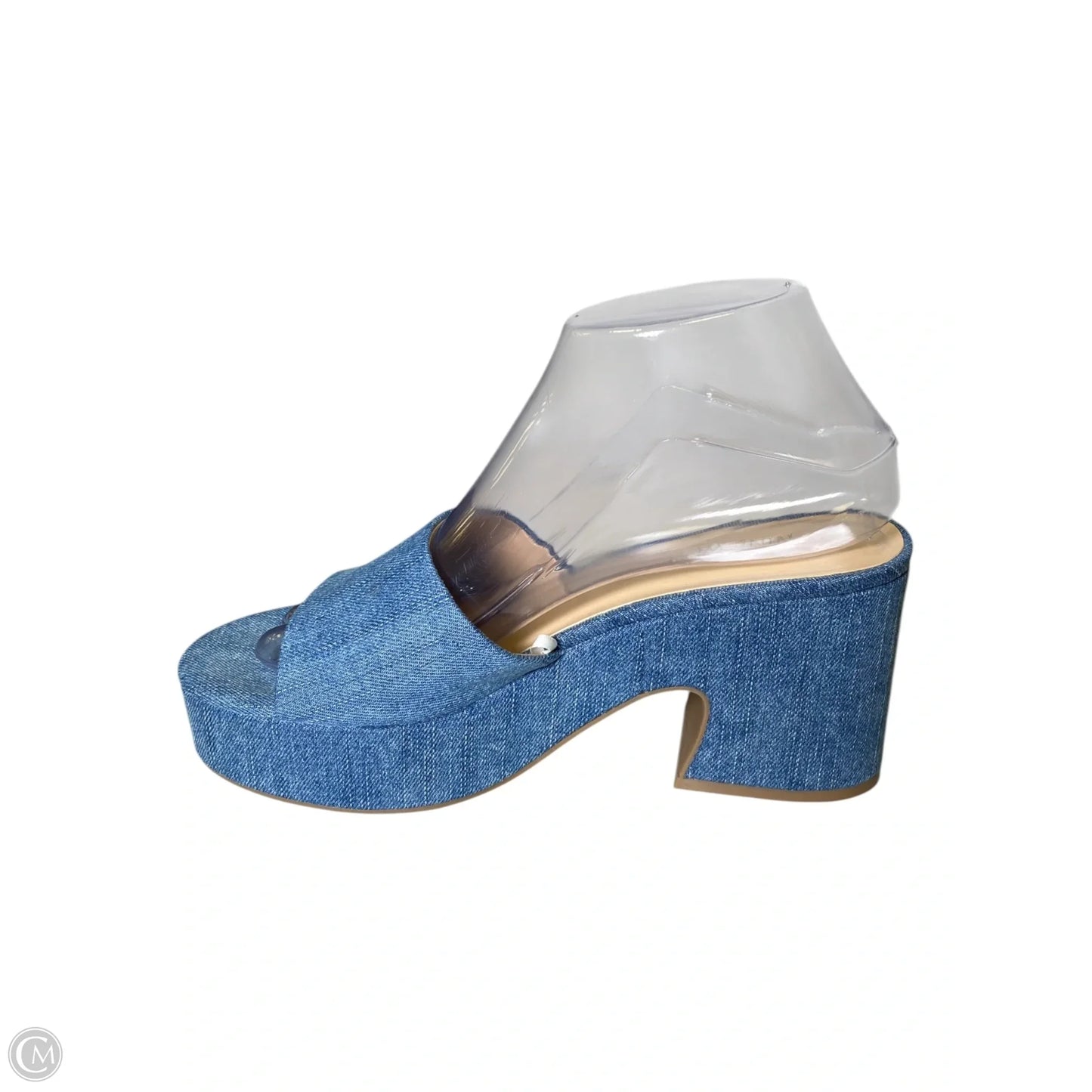 Shoes Heels Block By Nine West In Blue, Size: 7.5