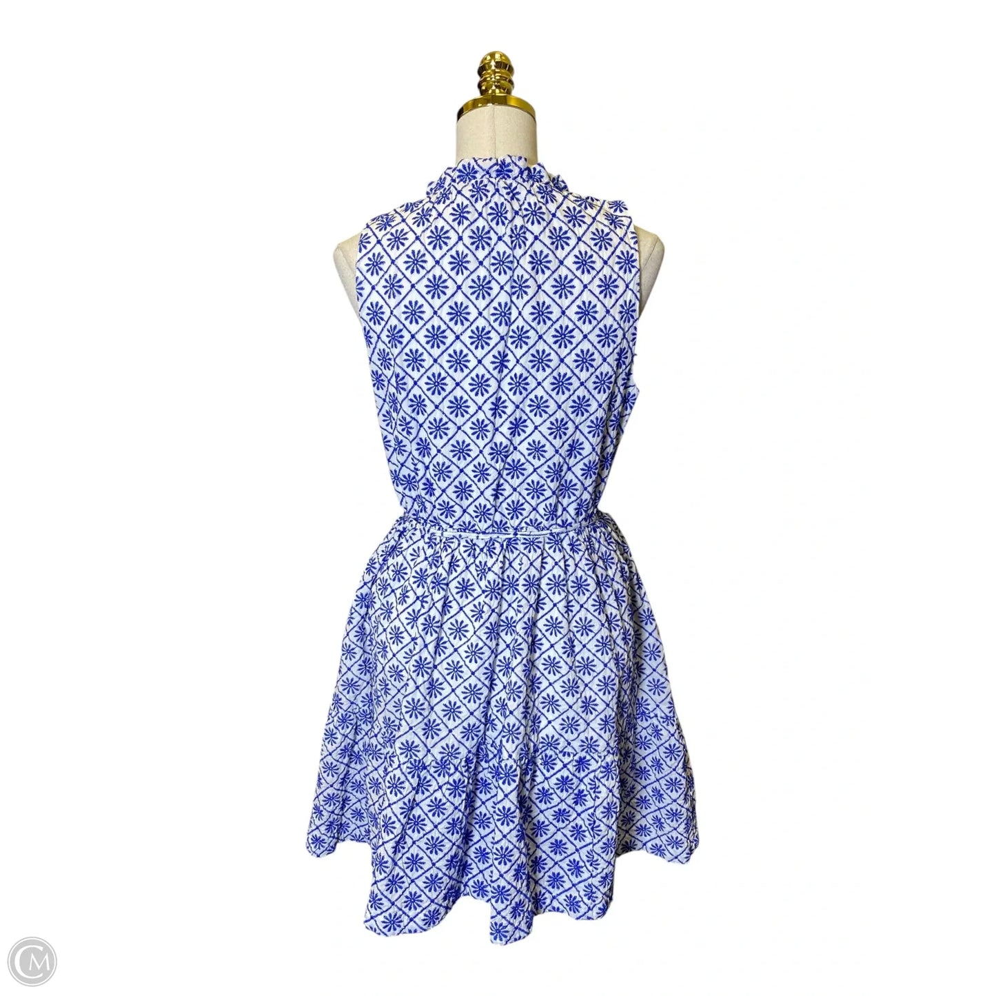 Dress Casual Midi By Draper James Rsvp In Blue & White, Size: L