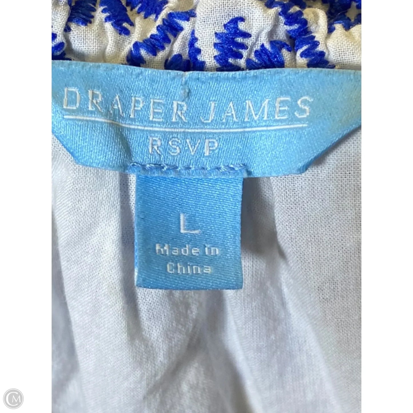 Dress Casual Midi By Draper James Rsvp In Blue & White, Size: L