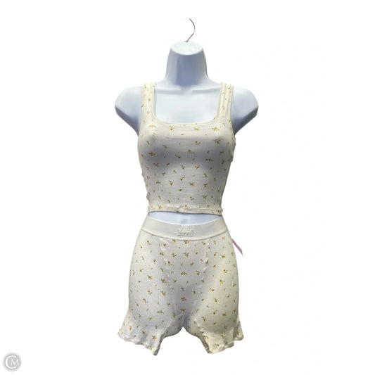 Top 2pc Sleeveless By Skims In Floral Print, Size: S