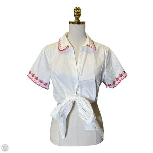 Blouse Short Sleeve By Clothes Mentor In Multi-colored, Size: M