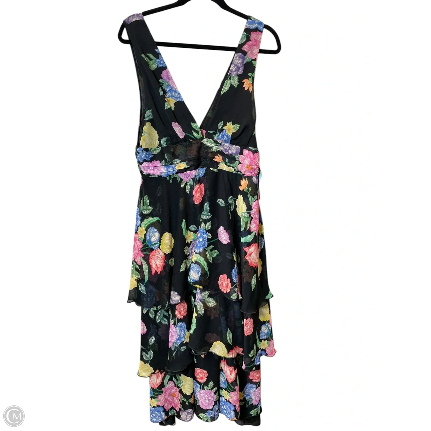 Dress Party Midi By Top Shop In Floral Print, Size: Xl