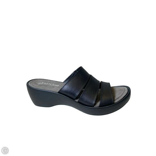 Shoes Heels Block By Eastland In Black & Grey, Size: 9