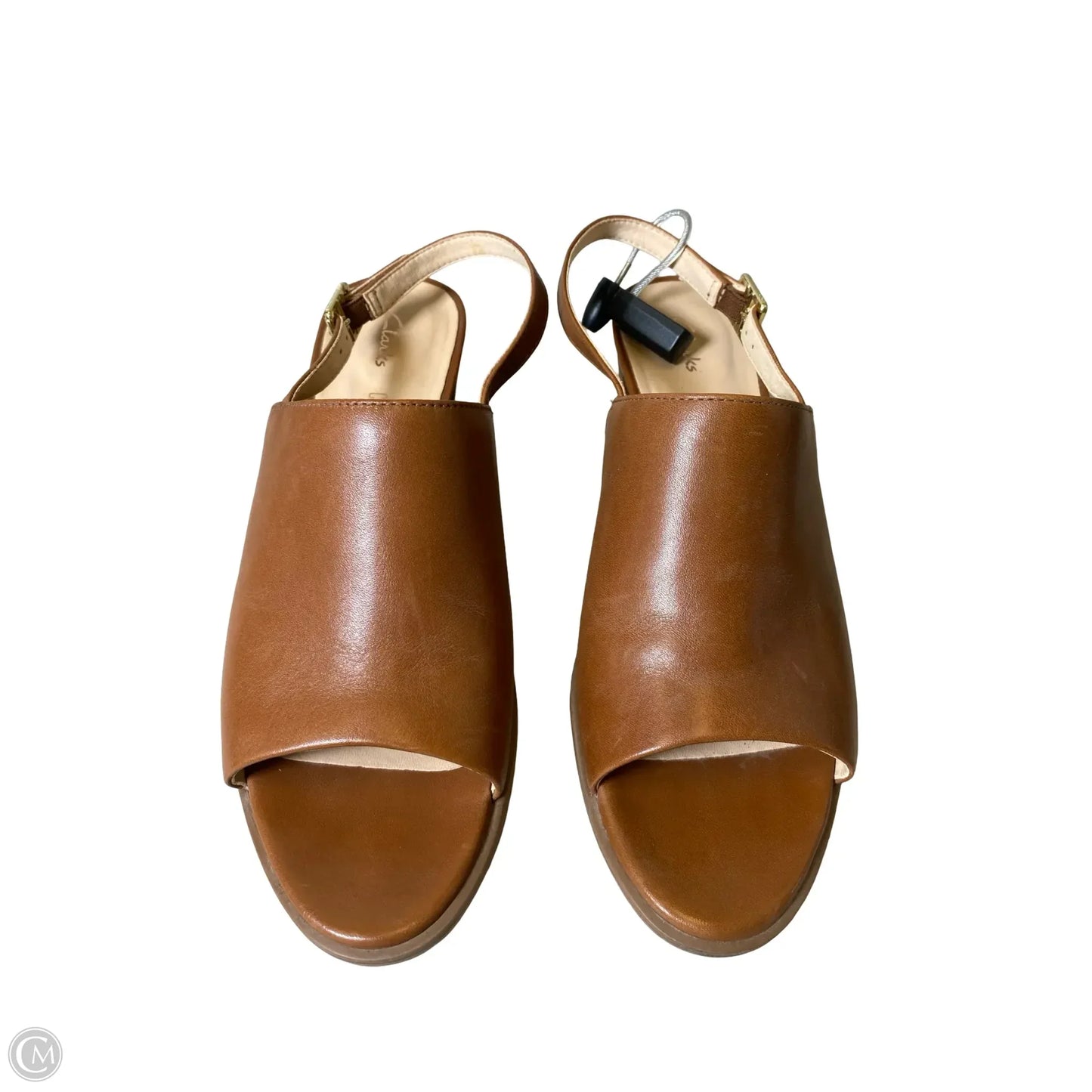 Shoes Heels Block By Clarks In Brown, Size: 8.5