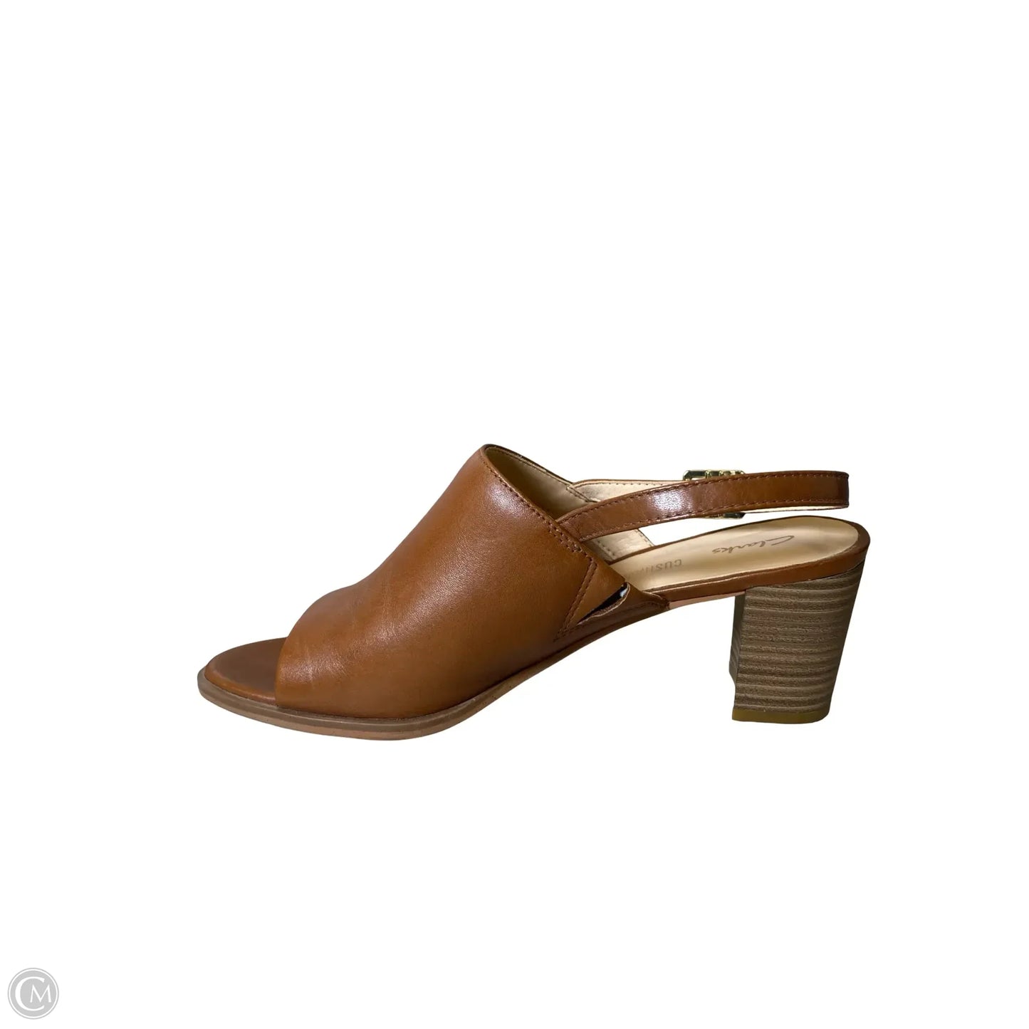 Shoes Heels Block By Clarks In Brown, Size: 8.5