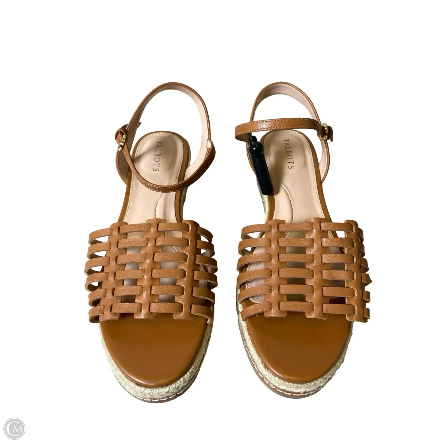 Sandals Heels Platform By Talbots In Brown & Tan, Size: 8.5