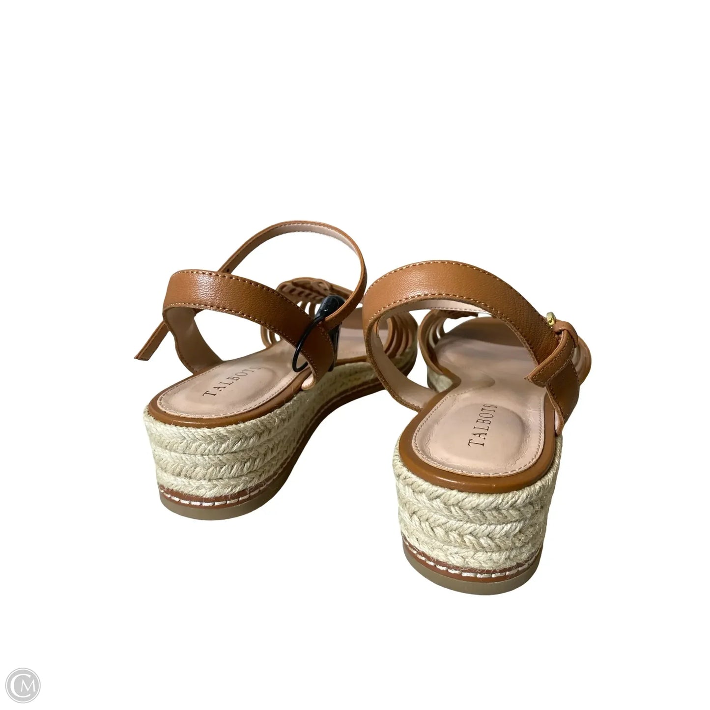 Sandals Heels Platform By Talbots In Brown & Tan, Size: 8.5