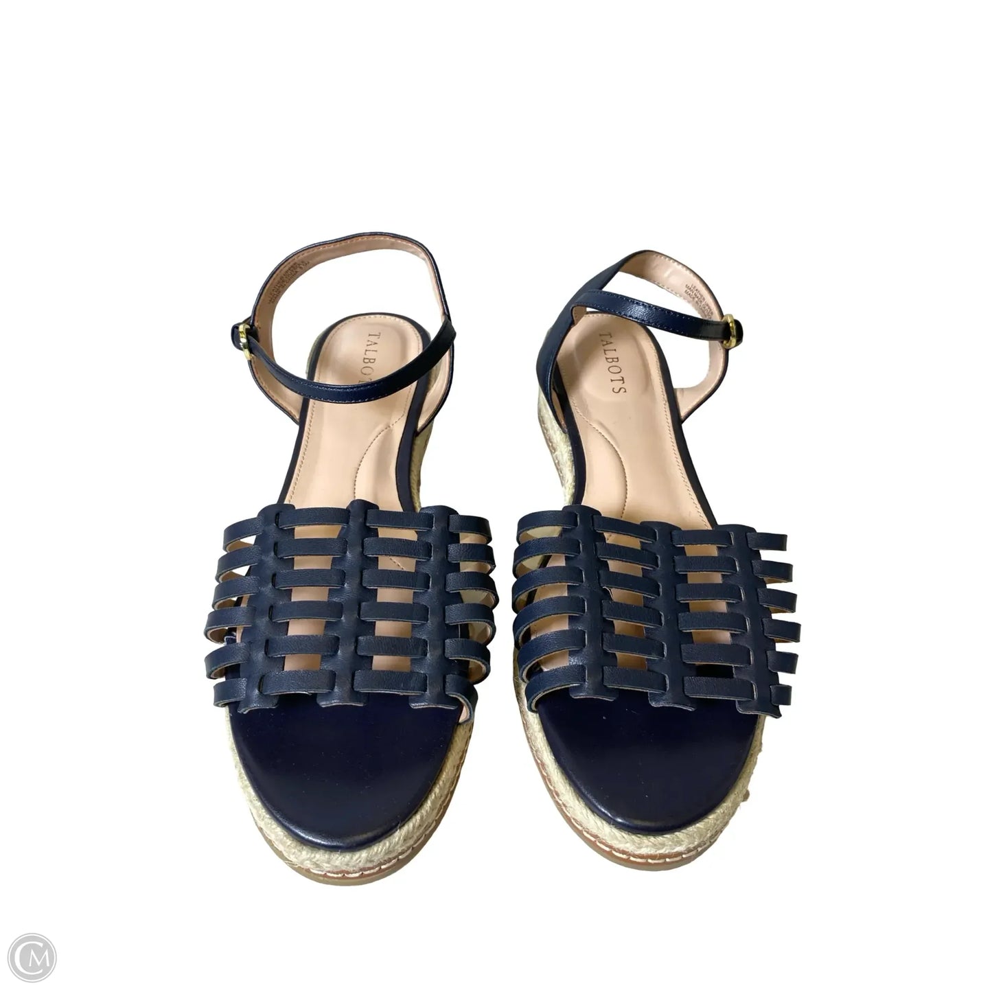 Sandals Heels Platform By Talbots In Black & Tan, Size: 8.5