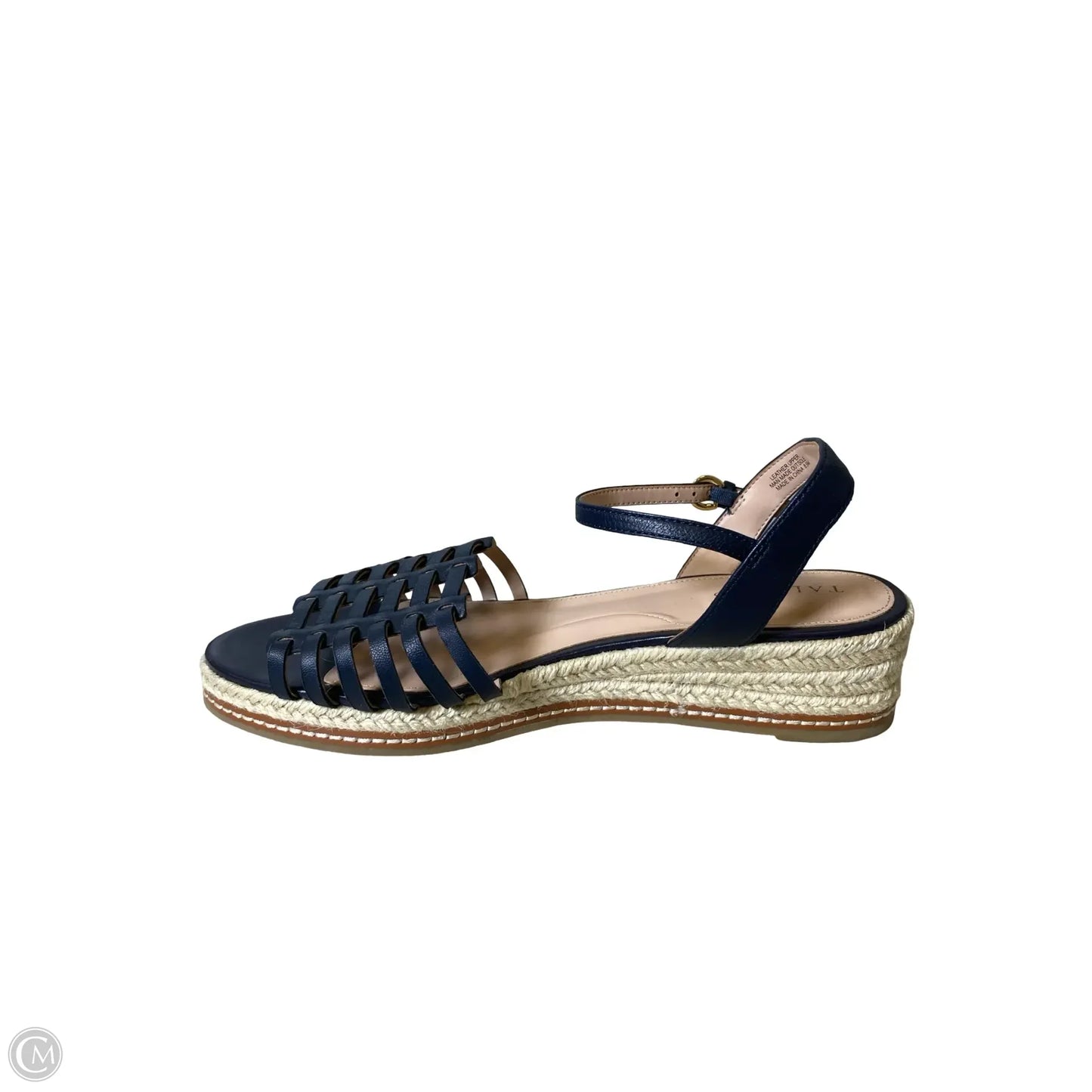 Sandals Heels Platform By Talbots In Black & Tan, Size: 8.5