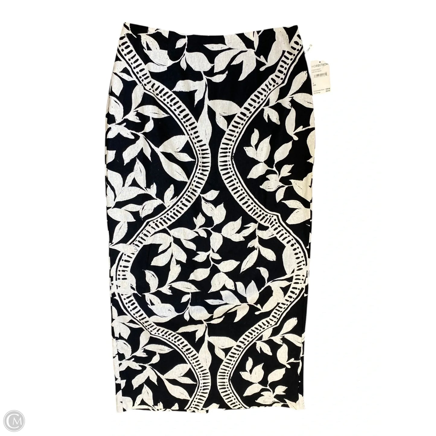 Skirt Maxi By Parker In Black & White, Size: 4