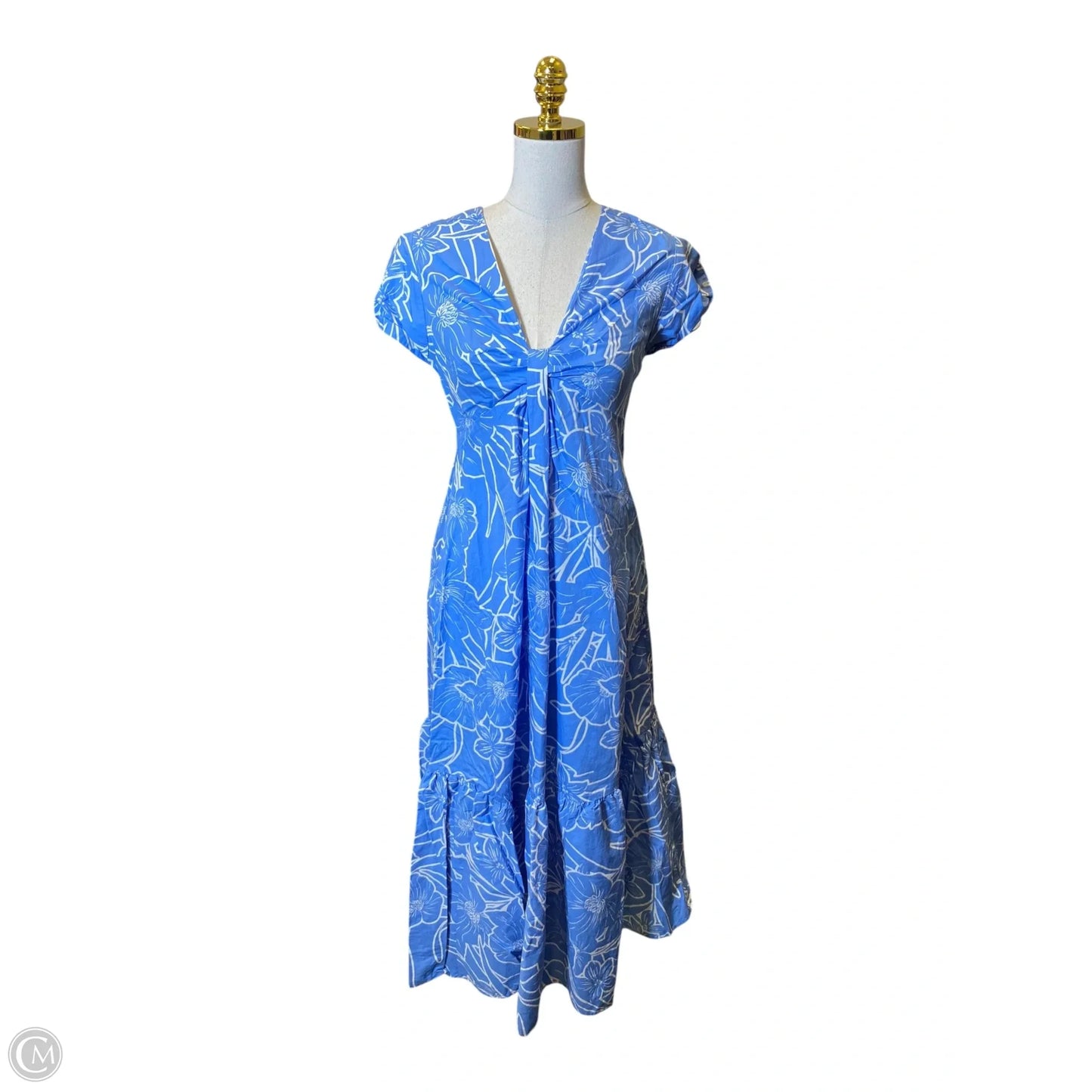 Dress Casual Maxi By Steve Madden In Blue & White, Size: S
