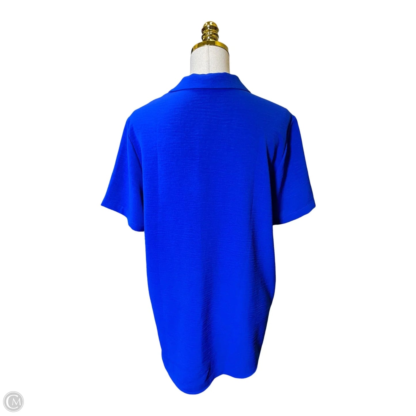 Top Short Sleeve By Hilary Radley In Blue, Size: M