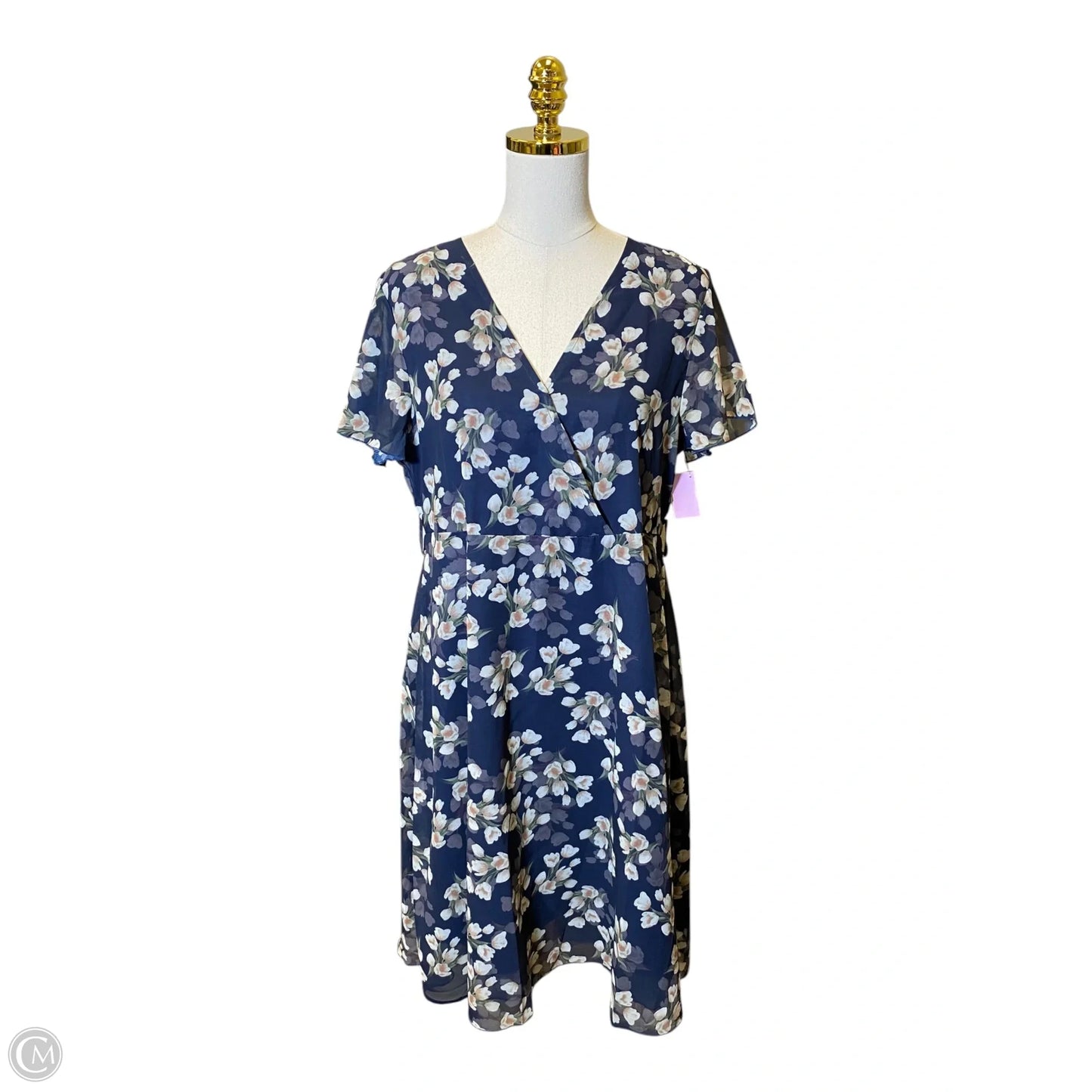 Dress Casual Midi By Clothes Mentor In Floral Print, Size: M