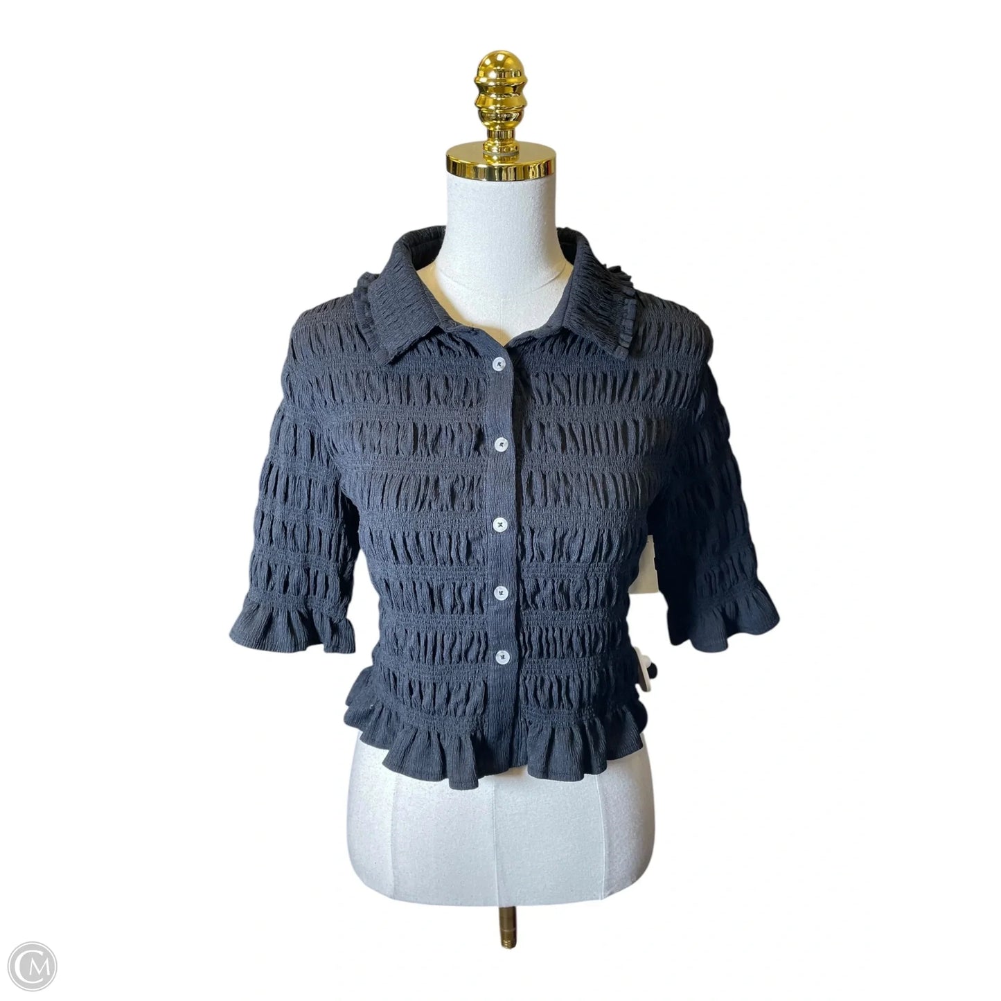 Top 3/4 Sleeve By Maeve In Black, Size: M